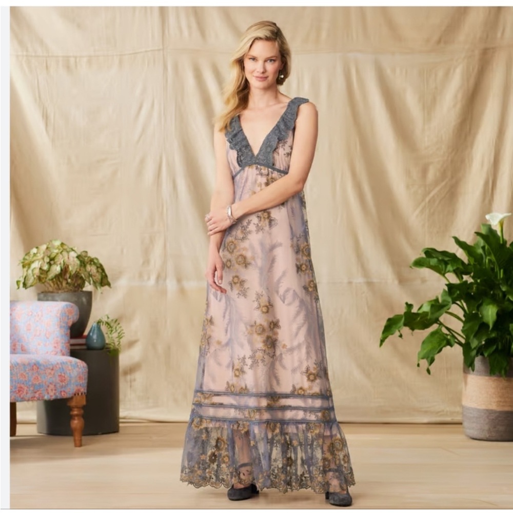 Sundance Catalog Embroidered Lace
Cardinal Maxi Dress